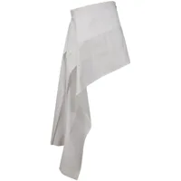 sportmax minijupe drapée à design asymétrique - blanc