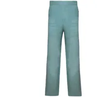 martine rose pantalon ample à plis avant - bleu