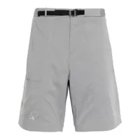roa logo-print shorts - gris