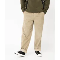 pantalon large en velours côtelé avec ceinture élastique homme