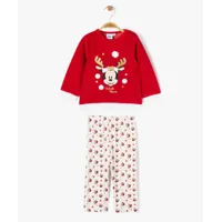 pyjama 2 pièces spécial noël avec motif minnie bébé fille - disney baby