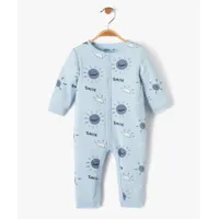 pyjama bébé dors-bien à ouverture ventrale et motif soleils