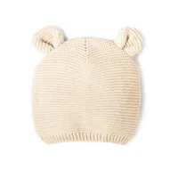 bonnet bébé de naissance en tricot avec oreilles en relief