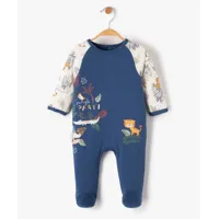 pyjama bébé à pont-dos imprimé jungle - petit béguin