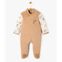 pyjama pont-dos avec col châle bébé - petit béguin