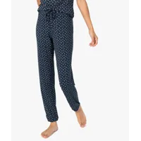pantalon de pyjama femme en maille fine avec bas resserré