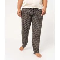 pantalon de pyjama femme grande taille en jersey imprimé