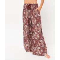 pantalon de pyjama ample à motifs fleuris femme