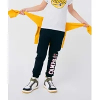 pantalon de jogging garçon bicolore avec motif brodé - camps united