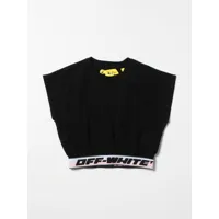 off white cropped top with logo