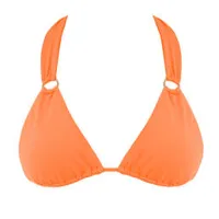 melissa odabash haut de maillot de bain triangle caracas orange illusion