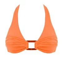 melissa odabash haut de maillot de bain triangle paris orange illusion