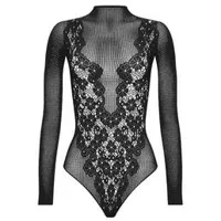 wolford body string manches longues flower lace