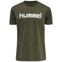 hummel go cotton logo short sleeve t-shirt vert l homme