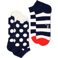 2-pack big dot stripe low sock