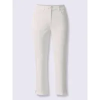 pantalon push-up petites fentes au bas des jambes - linea tesini - blanc