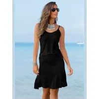 robe de plage décontractée - beachtime - noir