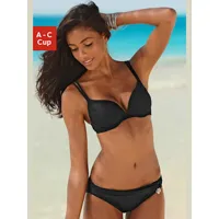 bikini push-up accessoires couleur argenté - s.oliver - noir