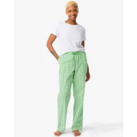 hema pantalon de pyjama femme coton vert (vert)