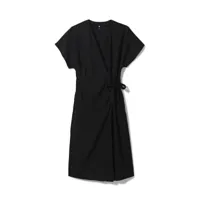 hema robe portefeuille femme raiza avec lin noir (noir)