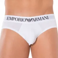 emporio armani slip stretch cotton blanc