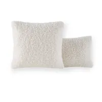 housse coussin en sherpa ouate