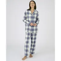 pyjama manches longues en flanelle coton
