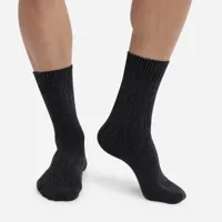 chaussettes hautes en laine intérieur coton