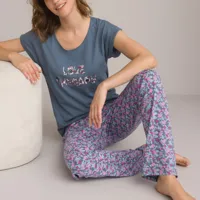 pyjama manches courtes pur coton
