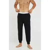 bas de pyjama - pantalon jogger - noir en coton