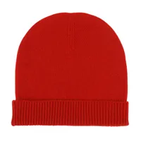 bonnet iconic 100% cachemire 4 fils classics - rouge profond