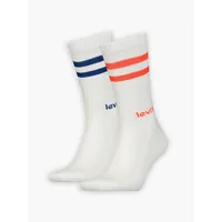 levi's® chaussettes de sport standard à rayures lot de 2 multicolore / red/blue