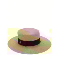 chapeau en nylon mélangé effet paille