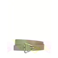 ceinture en cuir avec boucle triangle 2,5 cm