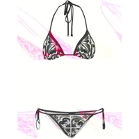 bikini triangle en lycra imprimé maiolica