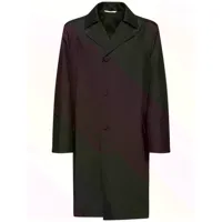 manteau long en nylon texturé