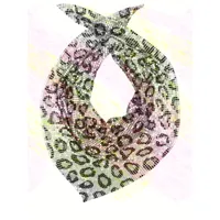 collier foulard en mesh léopard gaetano