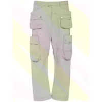 pantalon cargo en sergé de coton avec poches