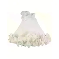 robe en néoprène avec fleurs appliquées