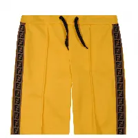fendi boys bermuda sweat shorts yellow 10y