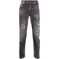 neil barrett men's distressed jeans black 32w