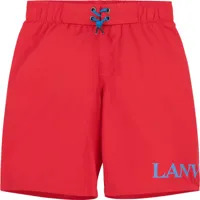 lanvin boys logo swimshorts red 10y