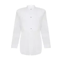 maison margiela men's tuxedo poplin shirt white 39