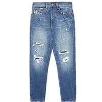diesel boys carrot-fit d-vider jeans light blue 10y