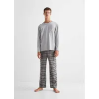 pyjama long deux pièces carreaux