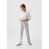 pyjama long coton rayures