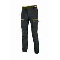 u-power - pantalon de travail horizon black carbon fu267bc - upower - taille 2xl