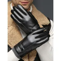gants pour homme en cuir hiver chaud gants imperméables