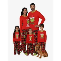 pyjamas noël pour famille ensembles de pantalons en coton pour bébé enfant adulte