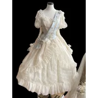 robe de mariée lolita accessoires lolita ecru blanc polyester accessoire divers